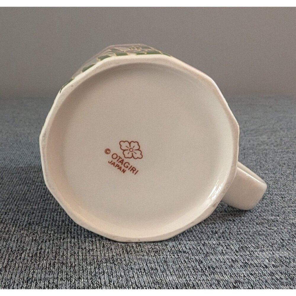 Otagiri Pink Iris Flower Mug, Cloisonne Style - Picture 3 of 3